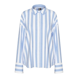 Chemise Rayures Bleu/Blanc Femme Pieces Liva