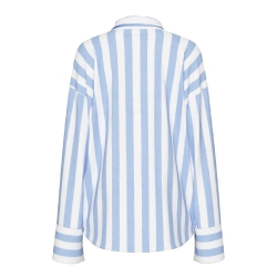 Chemise Rayures Bleu/Blanc Femme Pieces Liva