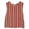Blouse Blanc/Rouge Femme Vero Moda Christina Stripe