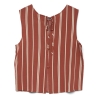 Blouse Blanc/Rouge Femme Vero Moda Christina Stripe