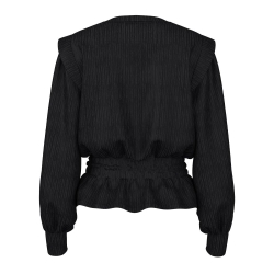 Blouse Noir Femme Pieces Nilas