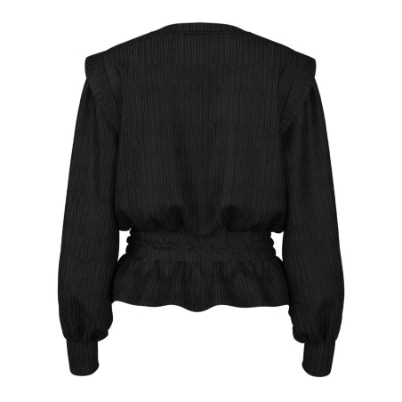 Blouse Noir Femme Pieces Nilas