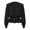 Blouse Noir Femme Pieces Nilas