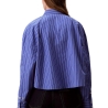 Chemise Rayures Bleu Femme Calvin Klein Jeans Stripe Boxy