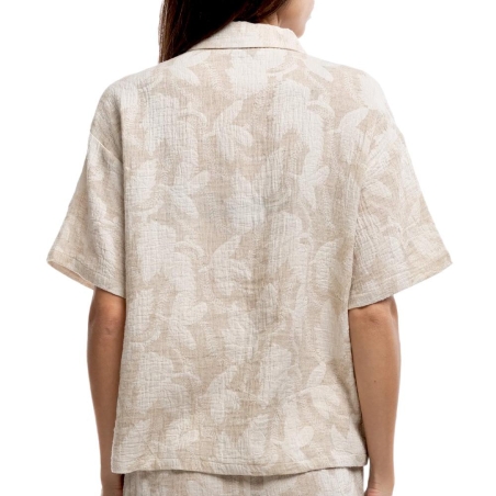 Chemise Beige/Blanc Teddy Smith Floral