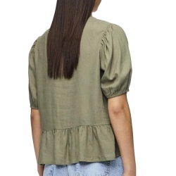 Blouse Kaki Femme Pieces Pia 2/4
