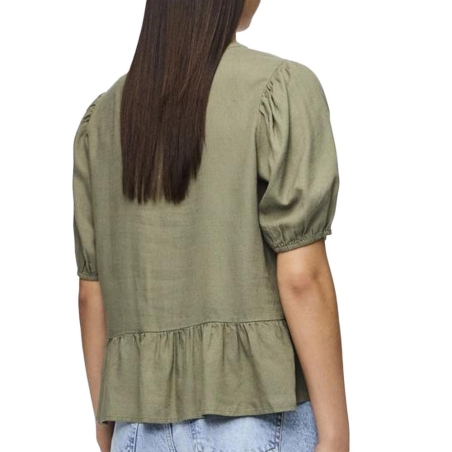 Blouse Kaki Femme Pieces Pia 2/4