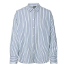 Chemise Blanche/Bleu Femme Pieces Javier