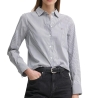 Chemise à Rayures Femme Tommy Hilfiger Ess Poplin Regular S