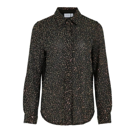 Chemise à Sequin Noir Femme Vila Scara