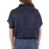 Chemise Satin Marine Femme An'ge Leonie