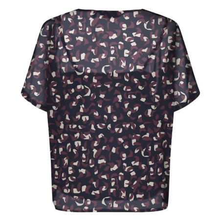 Blouse Marine/Bordeaux Femme Only Tasha