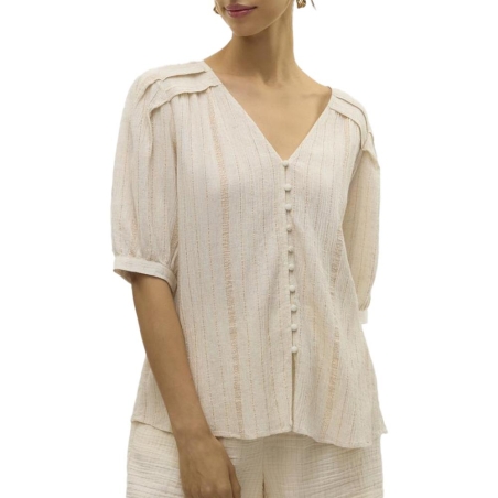 Blouse Beige Femme Vero Moda Dahlia