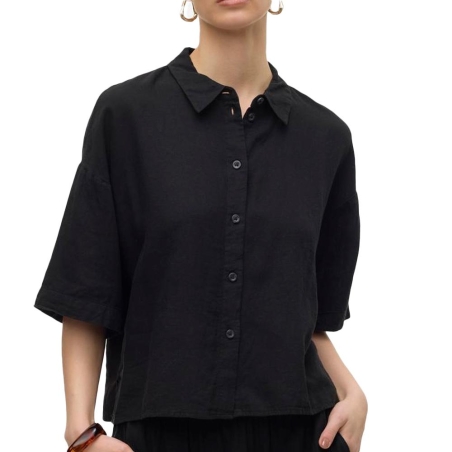 Chemise Noir Femme Vero Moda Linn