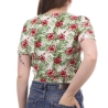 Blouse Blanche/Rouge à fleurs Femme Vero Moda Easy