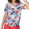 Blouse Bleu/Rouge Femme TBS AGLAEMIS