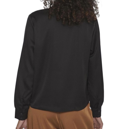 Blouse Noire Femme Vila Viellette