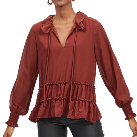 Blouse Terracotta Femme Vila VILISANN