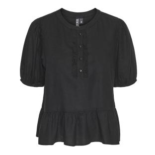 Blouse Noir Femme Pieces Pia 2/4