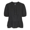 Blouse Noir Femme Pieces Pia 2/4