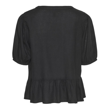 Blouse Noir Femme Pieces Pia 2/4