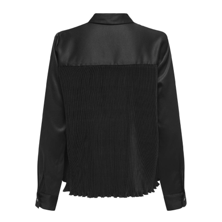 Chemisier Noir Femme Only Plisse