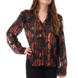 Chemise Noire/Rouge Femme Kaporal SEVEN