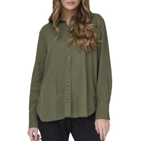 Chemise Kaki Femme JDY Linen