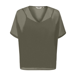 Blouse Kaki Femme Only Tasha