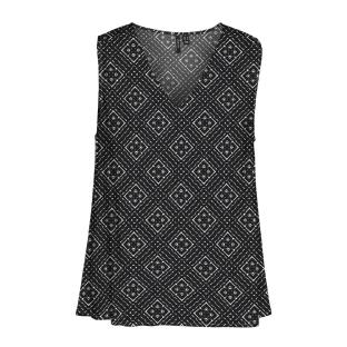 Blouse Noir/Blanc à Motifs Femme Vero Moda Easy Joy