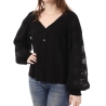 Blouse Noire Femme Vila Elma