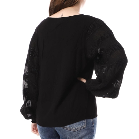 Blouse Noire Femme Vila Elma
