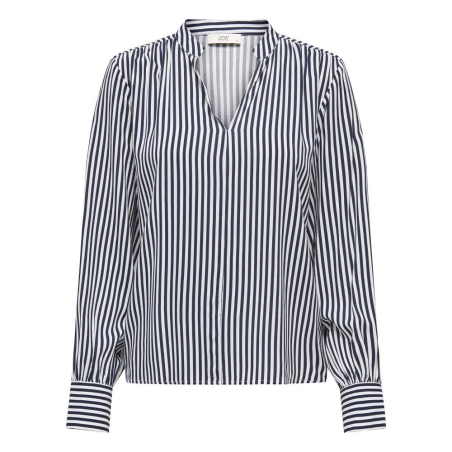 Blouse Blanche/Bleu Femme JDY Laurel