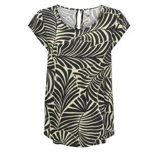 Blouse Beige/Noir à motifs Femme Only Nova