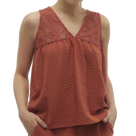Blouse Terracota Femme Vero Moda Chris