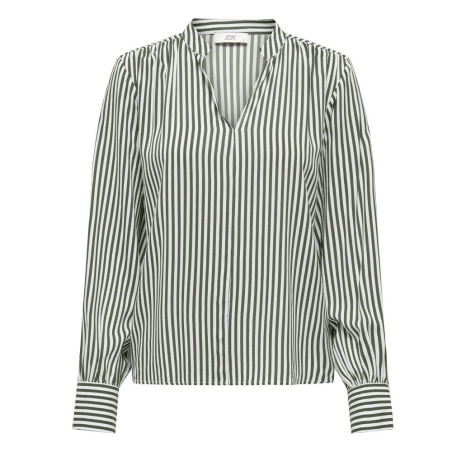 Blouse Blanche/Kaki Femme JDY Laurel