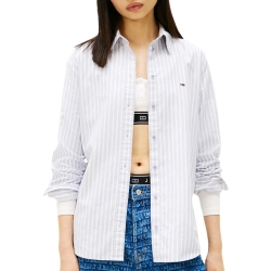 Chemise Bleu à rayures Femme Tommy Hilfiger Tjw Reg Oxford