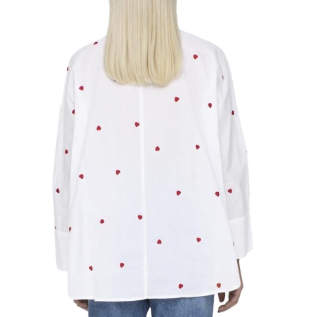 Chemise Blanche/Rouge Femme Only New