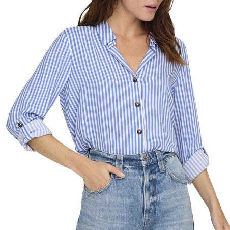 Chemise Bleu à Rayures Femme JDY Laurel