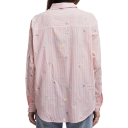 Chemise à Rayures Orange Femme Teddy Smith Louisy