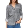 Chemise Noir/Blanches Femme Vero Moda Bumpy