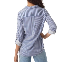 Chemise Bleu/Blanc Femme Vero Moda Bumpy