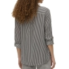 Chemise Chocolat/Blanc Femme Vero Moda Bumpy