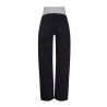 Jeans Cargo Noir Femme Mamalicous Wide Leg