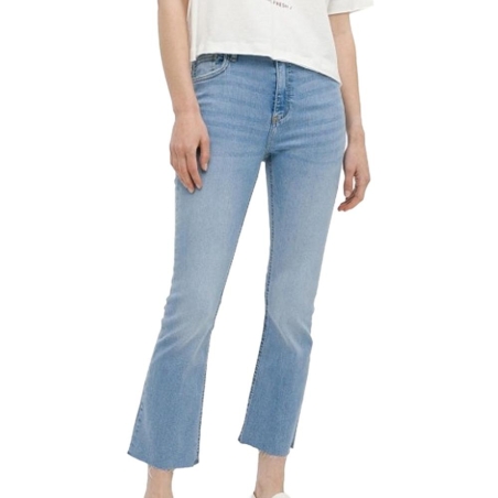 Jean Bleu clair Cropped Femme Tiffosi Megan