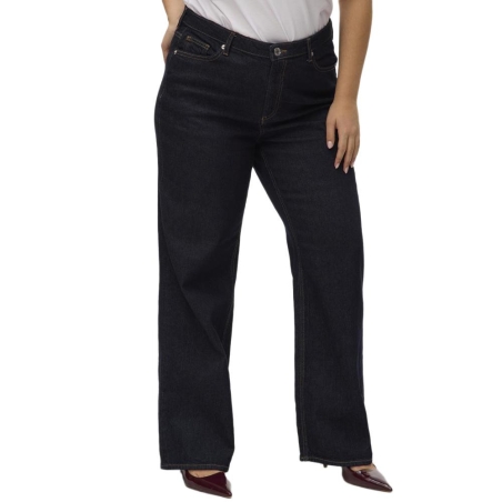 Jean Droit Bleu Foncé Vero Moda Curve Tessa Wide