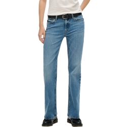 Jean Droit Bleu Femme Superdry Vintage Rise Slim Flare