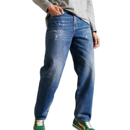Jean Bleu Femme Superdry Barrel