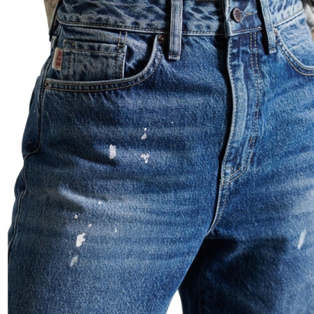 Jean Bleu Femme Superdry Barrel
