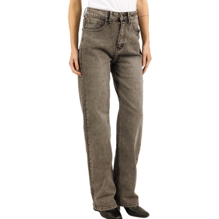 Jean Gris Wide Leg Femme Monday Premium 3255